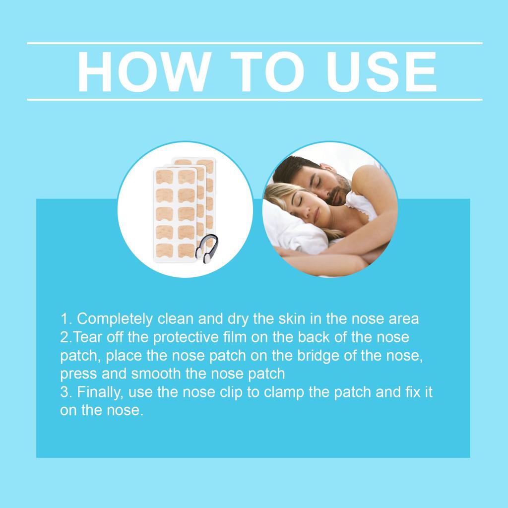 Sada pro péči o chrápání Jemné čištění nosu Každodenní oprava hladká náplast na nosní ventilaci