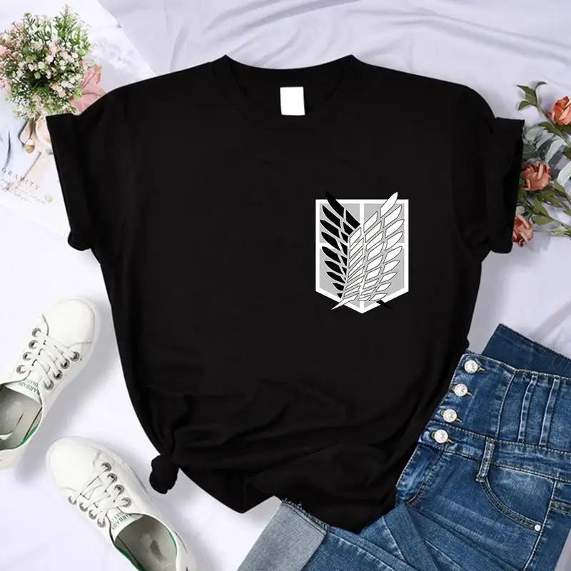 Japanese Anime Attack on Titan Graphic Print T Shirt Unisex Casual Fashion Short Sleeve Plus Size T Shirt Women 62449