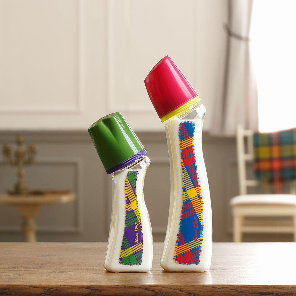 Betta Dr. Betta Brain S3-Tartan Baby Bottle, 120ml (PPSU) - Developed in collaboration with midwives to create a "mommy's nipple" [Brain Nipple]