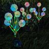 Solar Powered LED Dandelion and Onion Ball Lights Are Suitable for Garden Terrace Lawn Decoration Floor Mounted Ambient Lighting