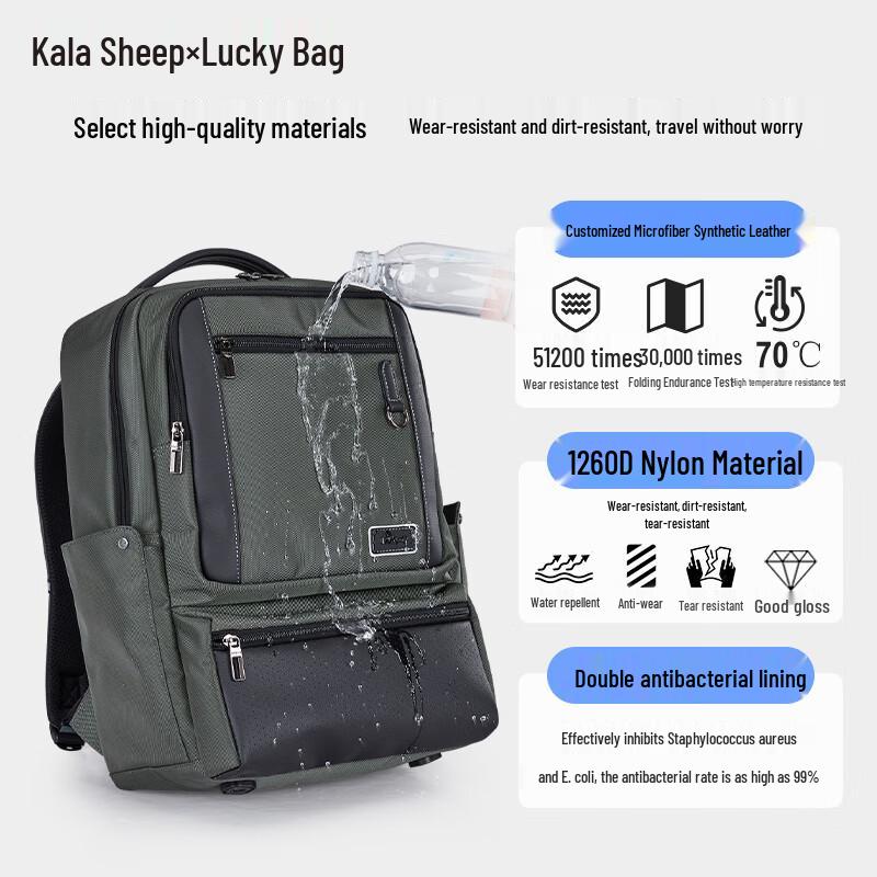 KALA·Y Gold Collar Series Laptop Backpack