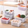 9pcs fridge storage boxes with lids stackable with drain tray for fruits, vegetables, suitable for camping and dining