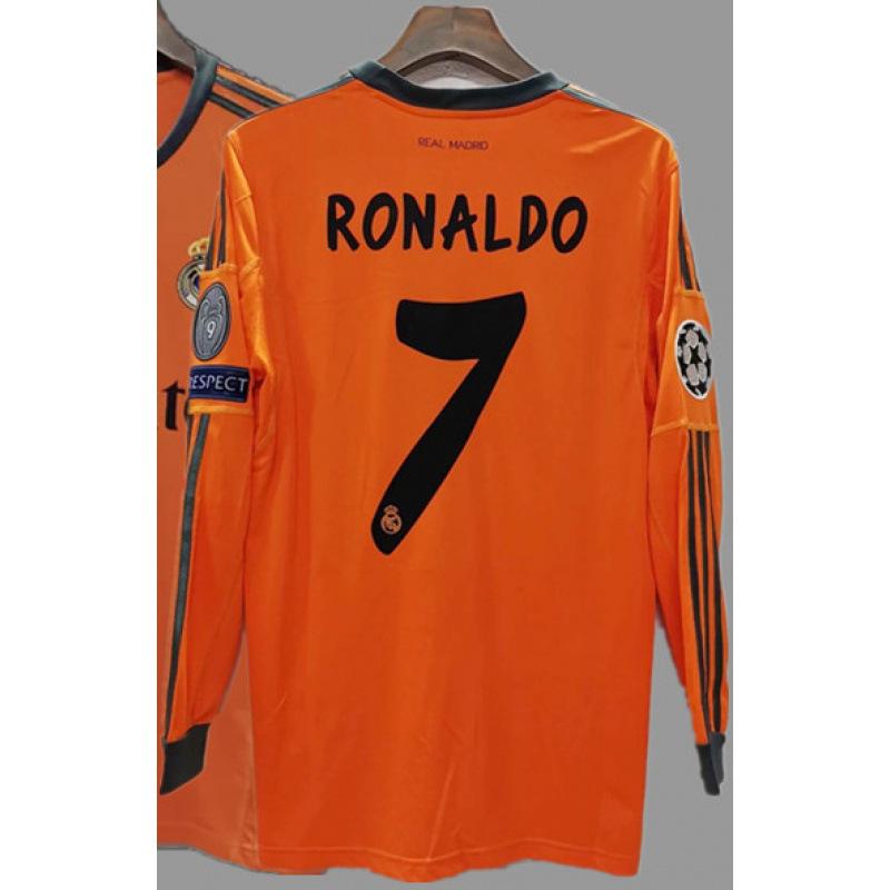 Vintage Jerseys, Soccer Uniforms, AC Ronaldo, Ronaldinho, Zidane, Long-sleeved Sportswear, National Team Uniforms