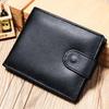 Portafoglio da uomo Portafoglio in pelle Portafoglio porta monete Grande capacità Pochette Multi-carta Casual Retro