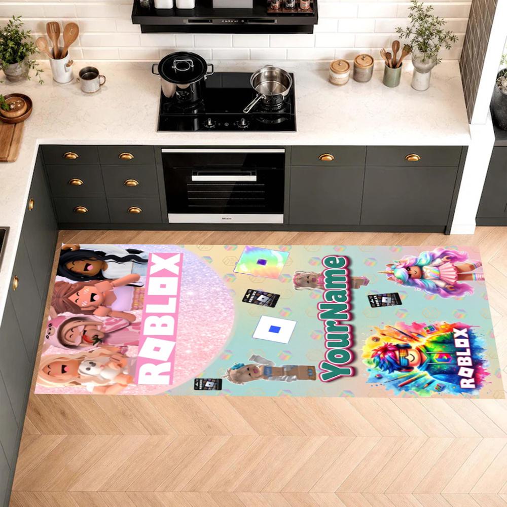 Roblox Customize Your Name Kitchen Rug Runner Rug Laundry Mat Hallway Entryway The Best Gift Choice