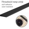 1 Stück 1mX5cm Türschwellenrampe PVC Verschleißfeste Gummirampe Selbstklebendes Gestreiftes Treppen Anti-Rutsch-Band