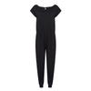 Women's Loose Off Shoulder Elastic Waist Stretchy Long Romper Jumpsuit With Pockets