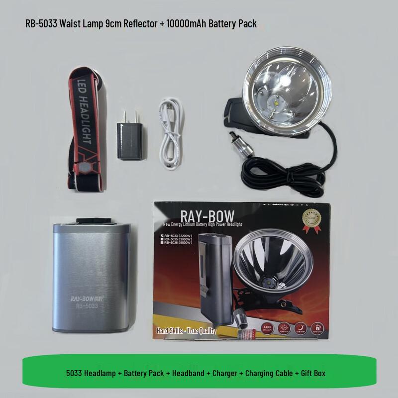 

Bright Outdoor Headlamp & Waist Lamp