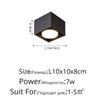 Takspotlight LED 7W 9W 12W Overflatemontert Antirefleks Vanlig aluminiumslysarmatur Downlight 85-265V
