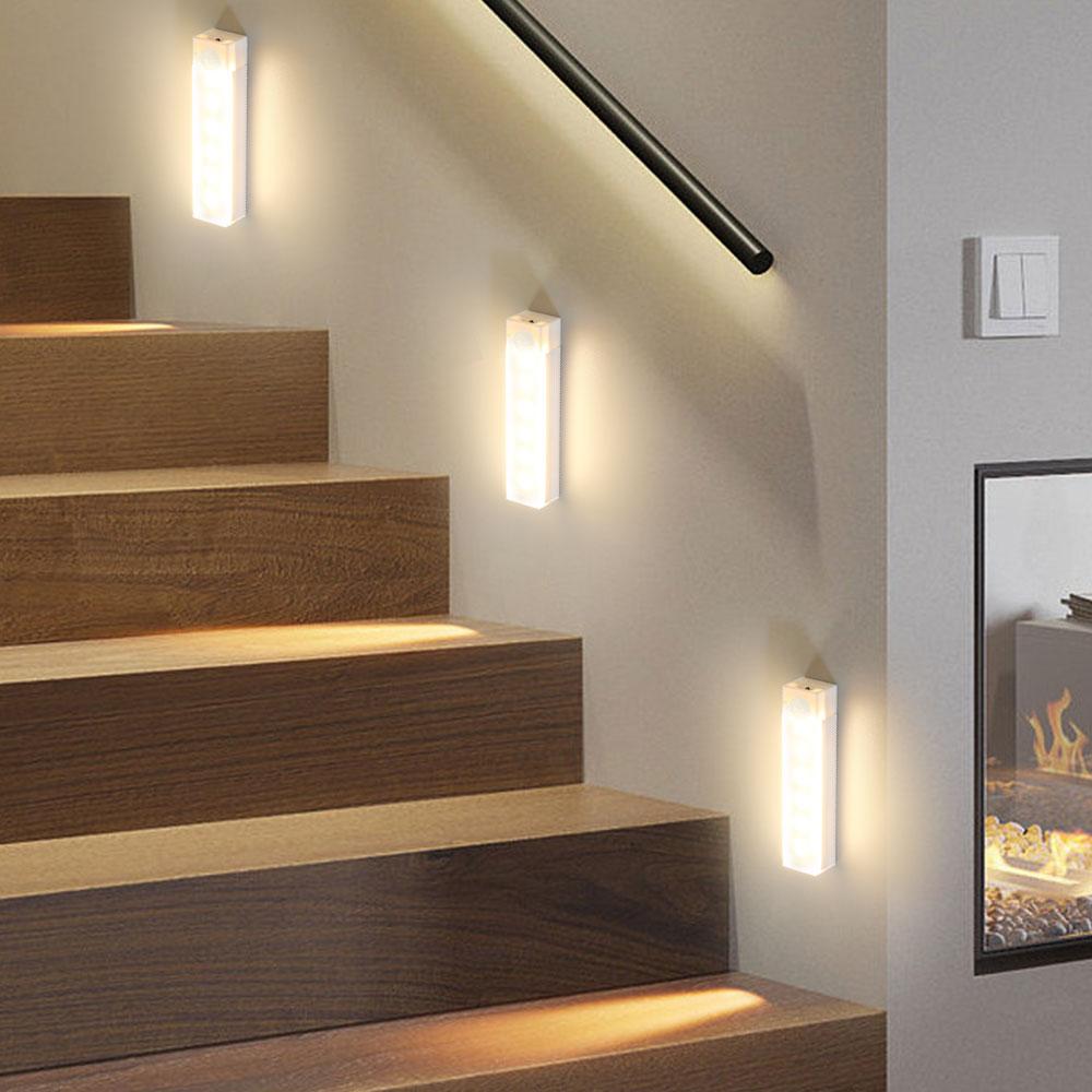 Homelist Motion Sensor Lights Indoor, 6 Pack RGB Puck Light With Remote