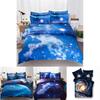 3d Galaxy Duvet Cover Pillow Case Quilt Cover Bedding Set Vibrant Color All Sizes