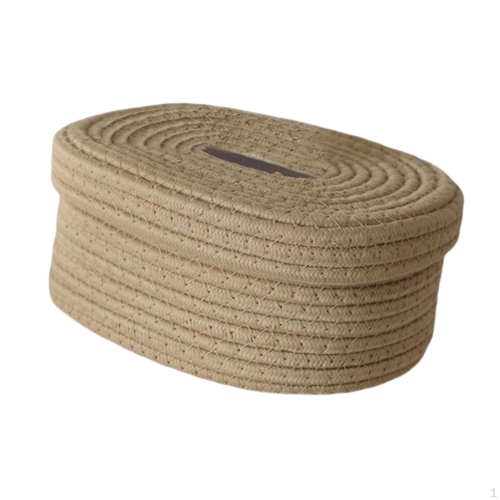 

Хлопковая веревка, коробка для салфеток, держатель для бумаги, декоративная крышка, многоразовый диспенсер для столовой