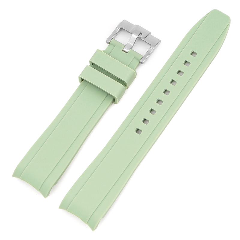 For Omega Swatch Co Branded Watch Band Silicone Planet System Curved Silicone For Rolex Water Ghost Watch Band 18mm 19mm 20mm 21mm 22mm
