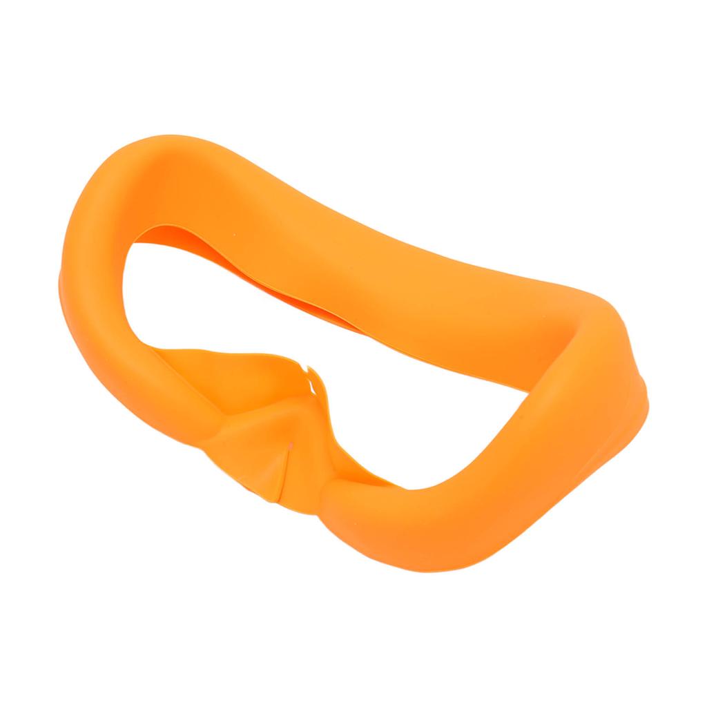 VR Silicone Face Cover Waterproof Washable Soft VR Face Pad Cushion for PICO 4 VR Glasses Orange