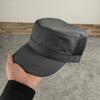 Summer new products deepen and raise flat top hat casual breathable mesh hat fashion military hat large size men's hat