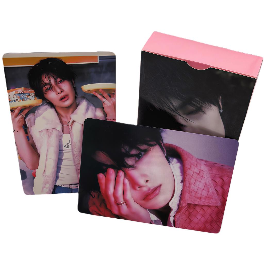 2026 New KPOP Idol New Card "DO IT" Pink Photo Card Fan Decoration Collection 55 Boxed Lomo Cards I.N 72 PCS Sticker for Fans