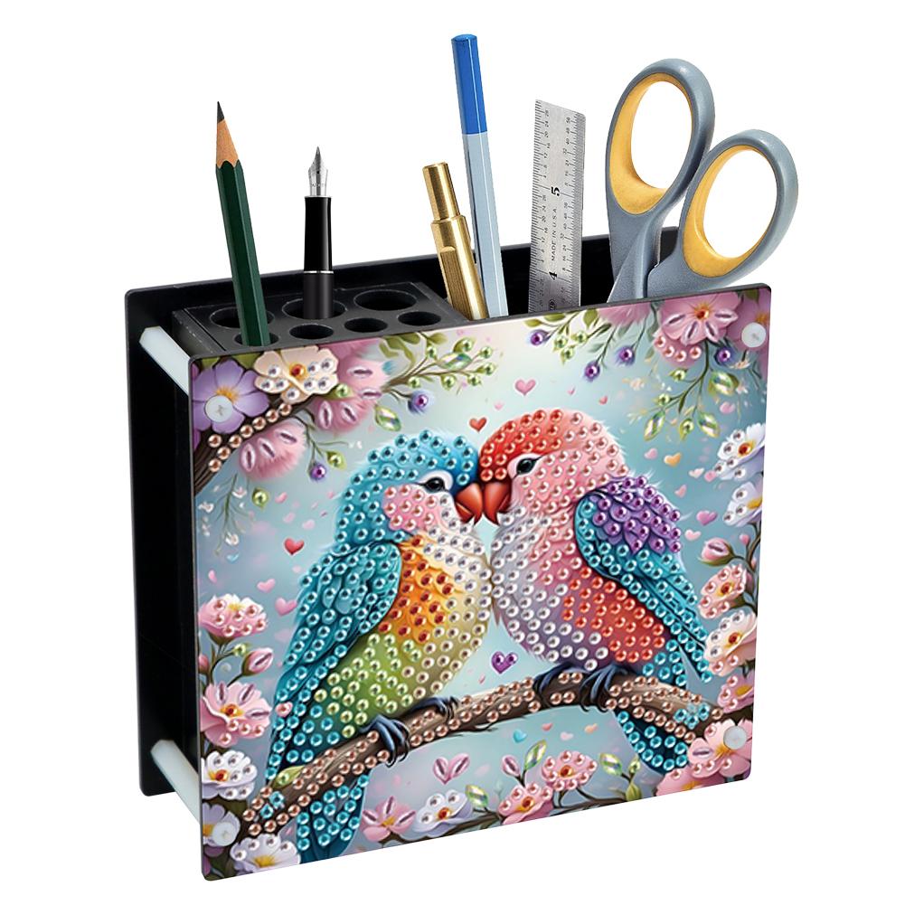 DIY Diamond Painting Kit Special Shape Diamond Pen Container Office Supplies Storage Box Rhinestone Art Desk Organizer for Desk
