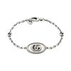 Gucci Double G Vintage Style Matte 925 Silver Bracelet Women bracelet 627749-J8400-0701
