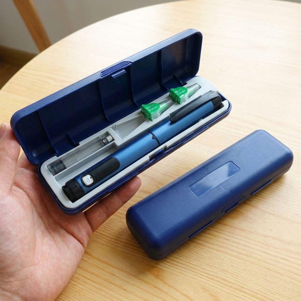 Wear-resistant Insulin Pen Storage Case Multi Grid Universal Carrying Box Daily Carry