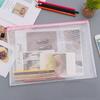 10 Pack Zipper Storage Bag Pouch Waterproof  A3 A4 A5 PVC Mesh Zipper Bag for Files Toy Stationery for Office Home Travel Use