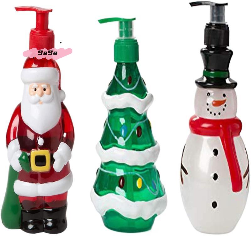 S-1Pc Gift Series - Household 350ml Hand Dispensing Bottle - Series Christmas Snowman Dispensing Bottle Christmas Gifts
