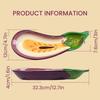 Chip And Dip Serving Platter Purple Eggplant Shaped Tray for Dips Crackers Chips Snacks Party Dish Appetizers Salads Sushi