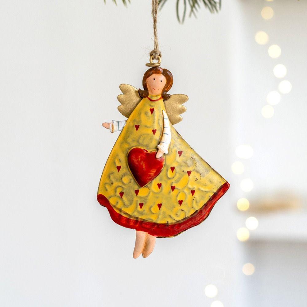 Cartoon Christmas Angel Girl Pendant Paintings Christmas Tree Decoration  Holiday Supplies