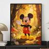 Disney Mickey Mouse Forest Mushroom Painting Art Kit Mosaic Handmade Diy Gift Home Decor