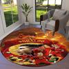 Cristiano Ronaldo Round Area Rug,Carpet Rug for Living Room Bedroom Sofa Playroom Decor,Non-slip Floor Mat