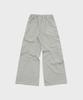SLOW RECORD HOUSE Parachute Flare Pants_Gray