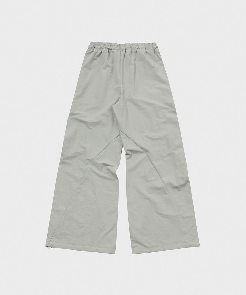 SLOW RECORD HOUSE Parachute Flare Pants_Gray
