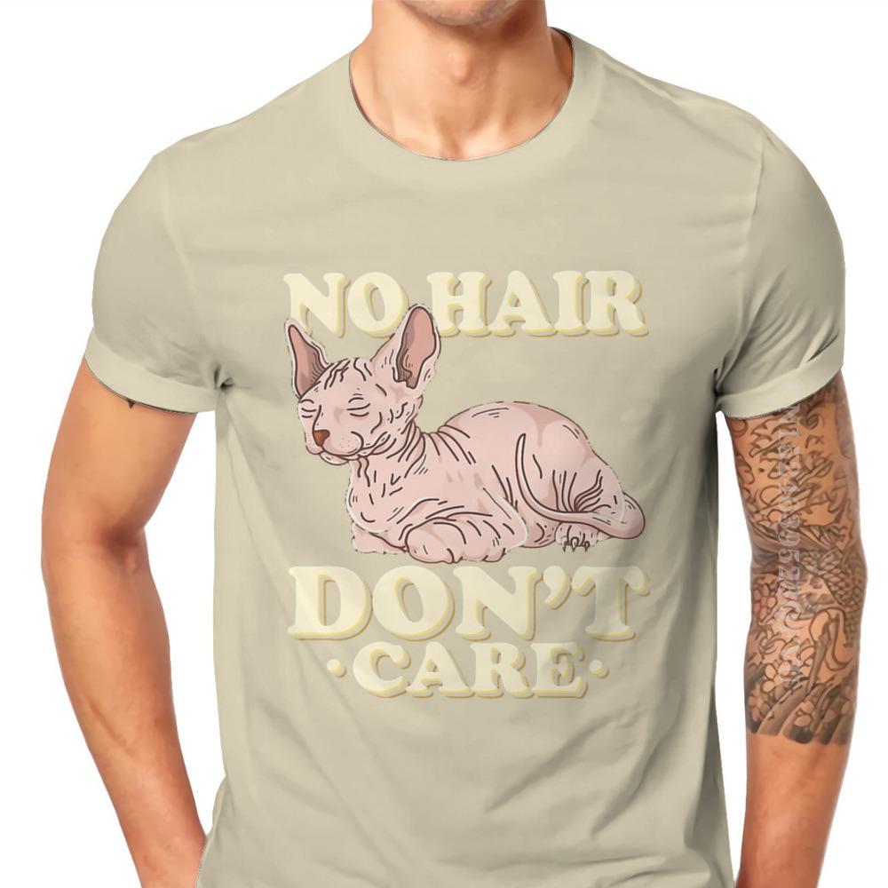 No Hair Sphinx Hip Hop Tshirts Canadian Hairless Cat Sphynx Printing Tops Comfortable Men T Shirts Clothing Unique Fathers Day