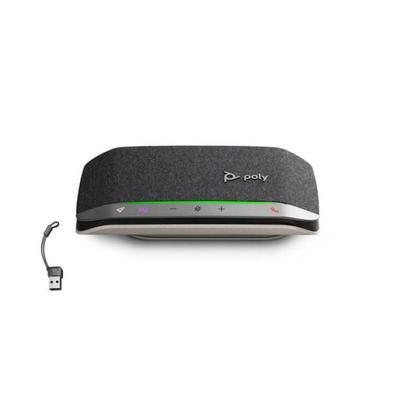 USB-C/A Adapter - HP - Poly Sync 20 - For Speaker - Black - Wired Connection