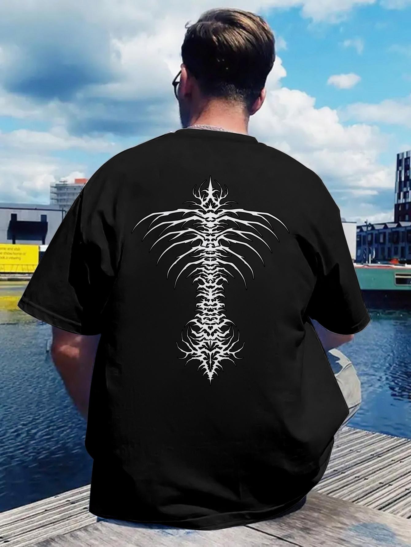 Black T-shirt - Back Print with Moebius Strip Graphic XXXL