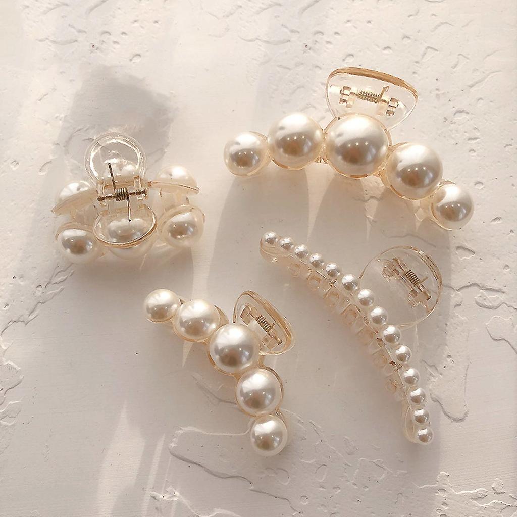 Ladies Girl Pearl Hairpin Job Shopping Travel Firm Non-Slip Hair Accessories Birthday Wedding Gift Thick Curly Hair
