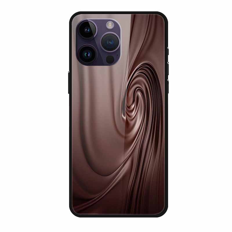 Tempered Glass Case For iphone 15 Pro Max Case Hard Glass Back Cover Soft TPU Bumper For iphone 16 Pro Max Phone Case 16Pro Max
