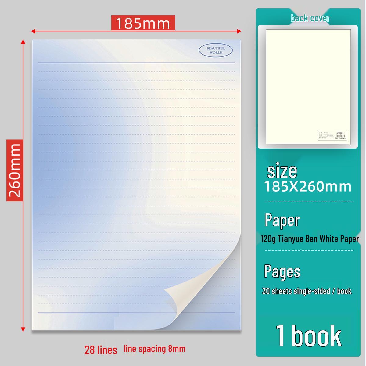 Retro Artistic Lace Letter Paper - Single Line, Photo Book, Love Letter Composition