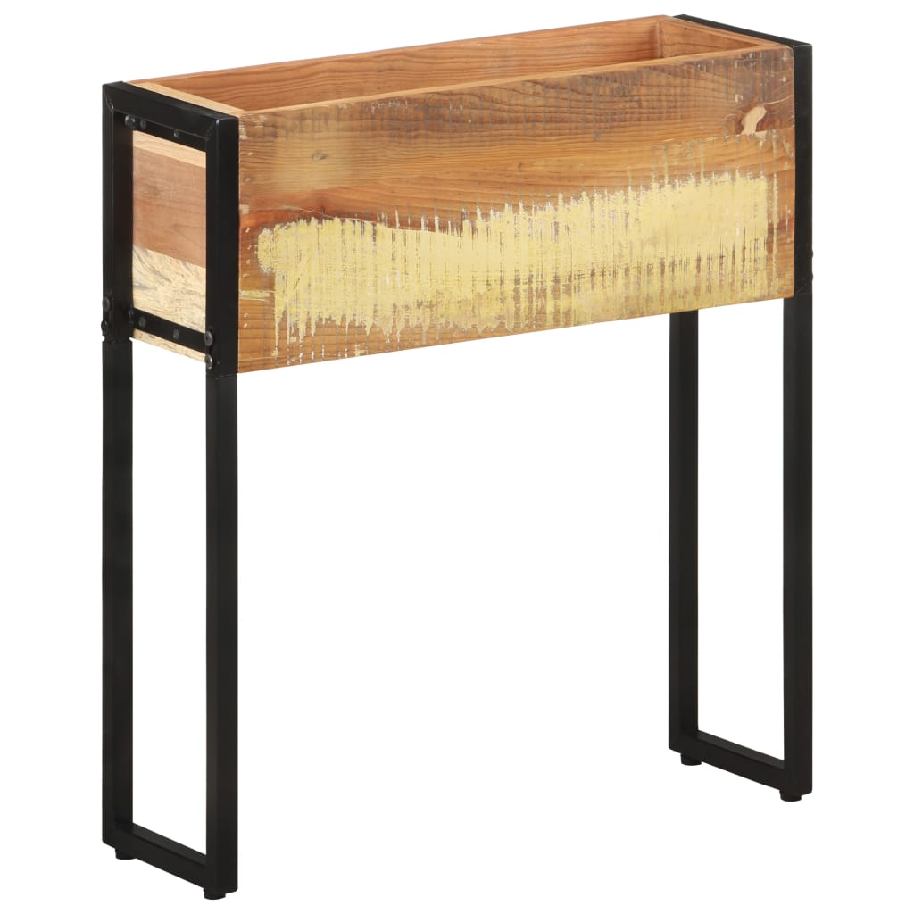 Planter Box 60x20x68 cm Reclaimed Wood Solid