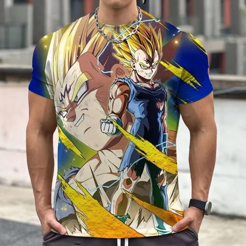 2026 Summer Dragon Ball T Shirt Kids Tops Tee Anime Figures Son Goku Super Saiyan T-shirt Boys T-shirts Children Short Sleeve