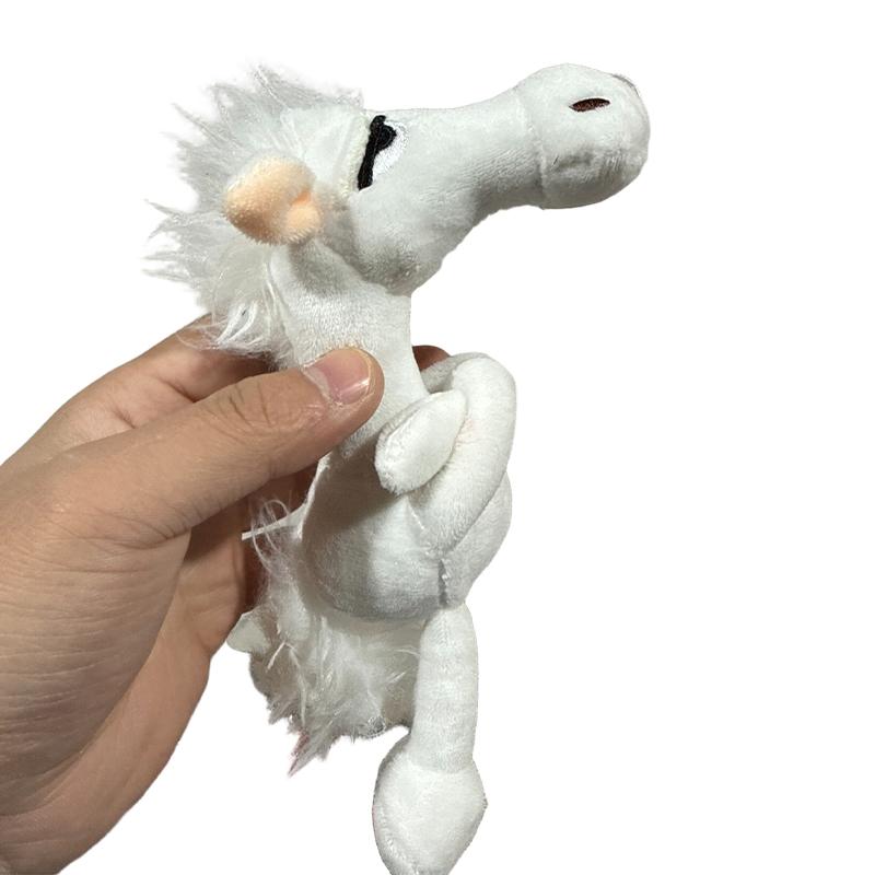 

Брелок Черная Лошадь Плюшевая Игрушка Подвеска для Рюкзака Украшение Год Лошади Плюшевая Игрушка Новогодний Сувенир Подарки для Мальчиков Девочек белый