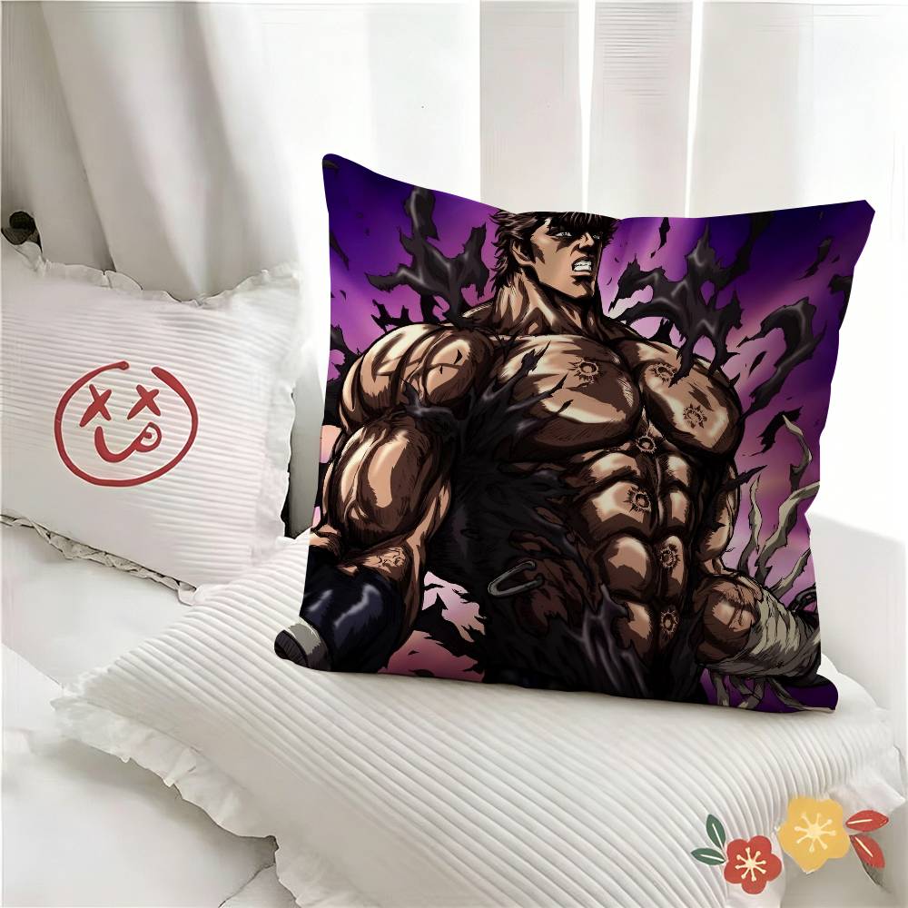 Pc Classic Action Anime HHokuto No Ken Pillow Case Fashion Square Pillowcase Bedroom Sofa Room Ins Decoration Leisure