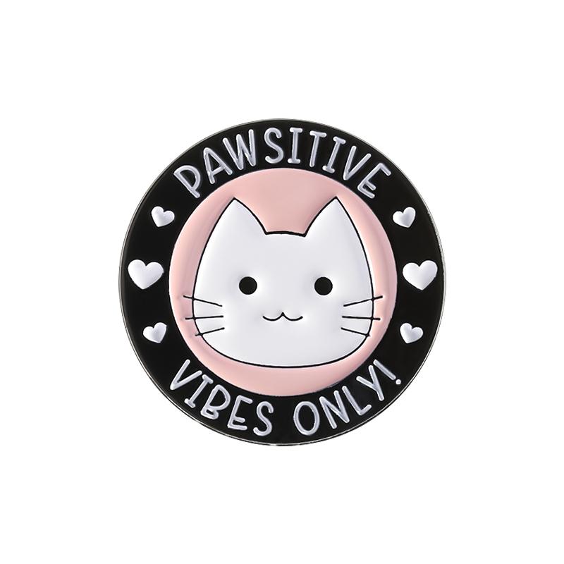 Cartoon Black Cat Collection Enamel Pins Lively Kitty Punk Ghost Cat Cartoon Animal Brooch Lapel Badge Jewelry Gifts For Friends