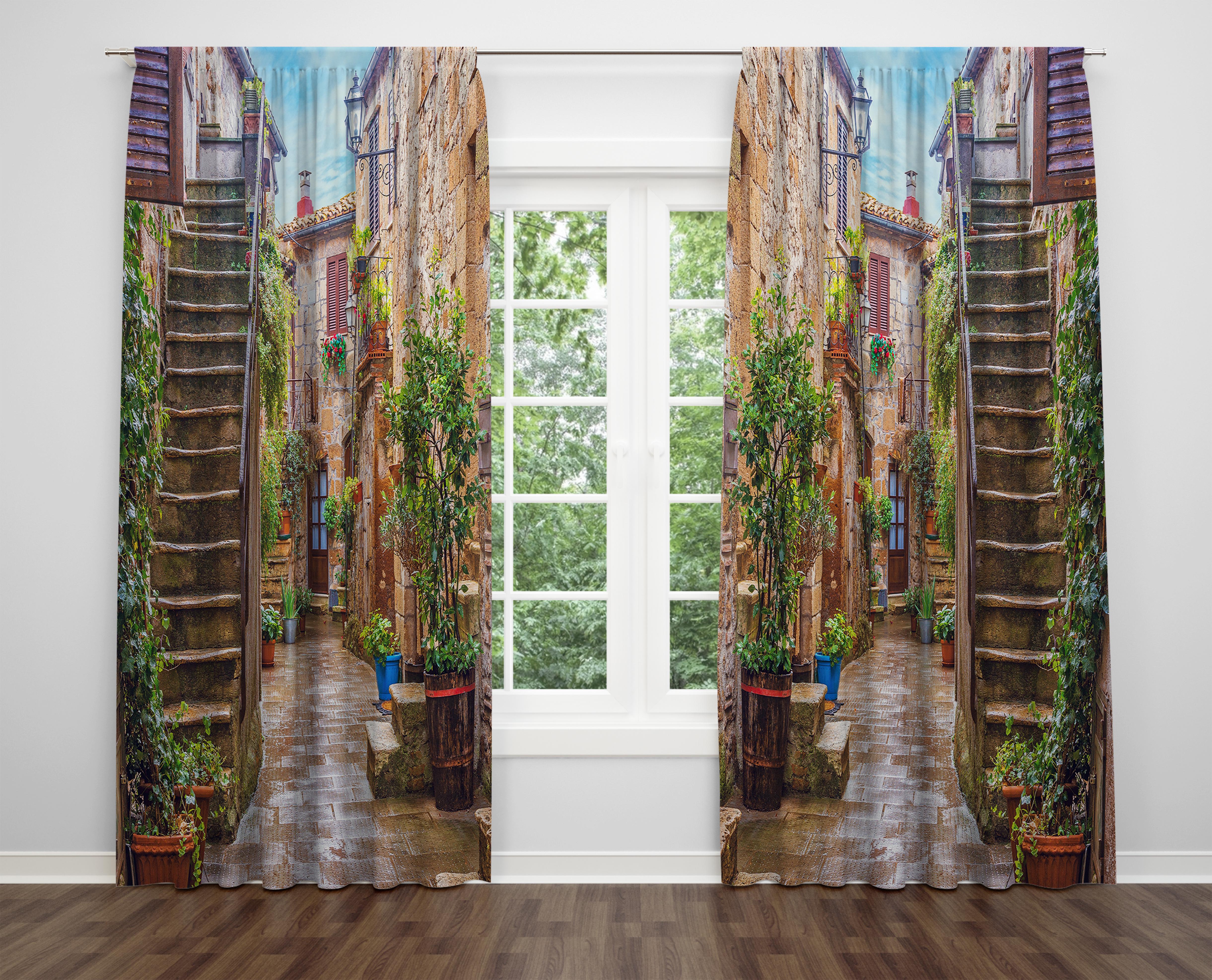 

Декоративний дизайн, високоякісна бавовняна тканина, ви можете вибрати одну або подвійну фіранку з крила 1 piece різнокольоровий