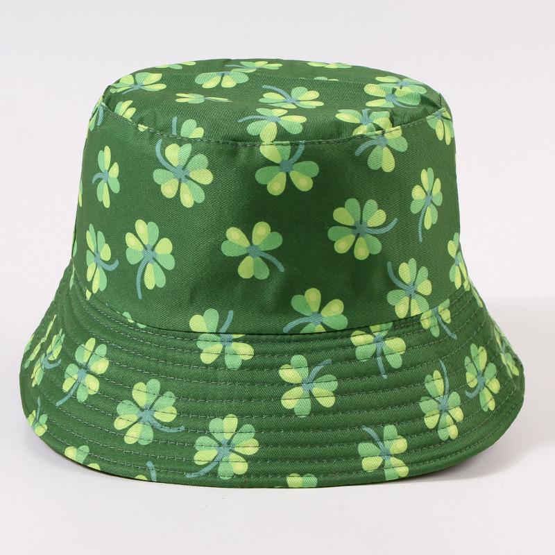 Style Hat Green Double Sided Wearable Womens Sunshade Hatscaps Fisherman
