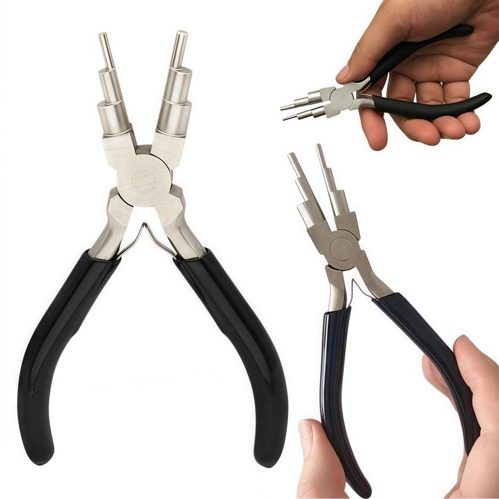 6 in 1 Round Nose Pliers Making Jump Rings Forming Bends Bail Making Pliers Loop Making Six Dan Wire Wrapping Pliers