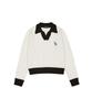 LUVISTRUE Ch Logo Collar Knit(White)