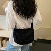Washed Canvas Shoulder Bag Women's Underarm Bag