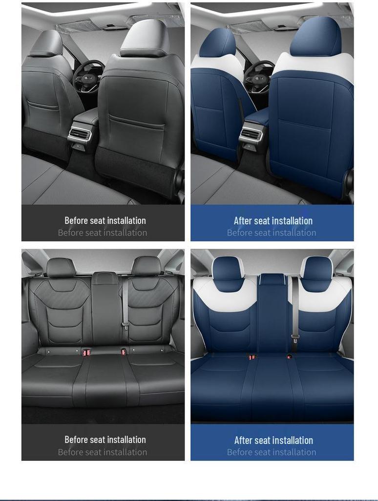 Fourth Generation Emgrand Universal Leather Car Seat Cover - Full Wrap, Four Seasons