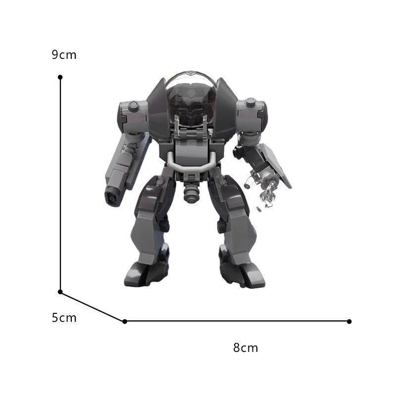 M Building Block Compatible Lego, Manned Mecha Toy Assembly Mecha Splicing Building Block Children'S Educational Intelligence Development
