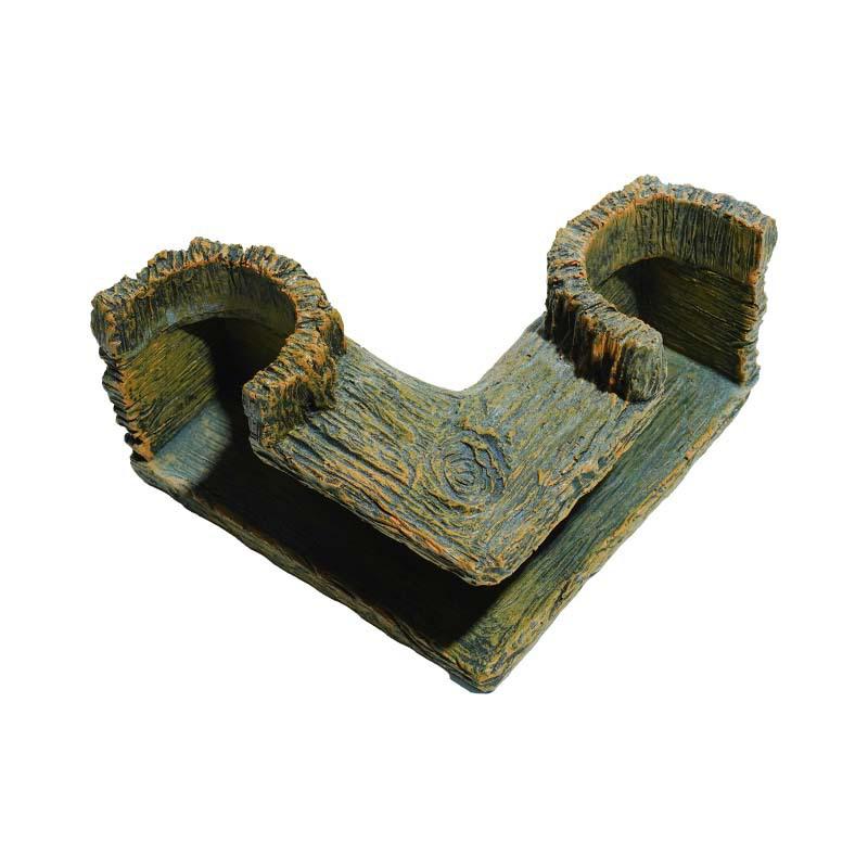 Natural Resin Aquariums Ornament Tunnel Shelter Corner Cave For Fish And Pet Fish Hideouts Fishtanks Decors